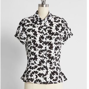 Modcloth x Collectif Just A Little Batty Top UK18